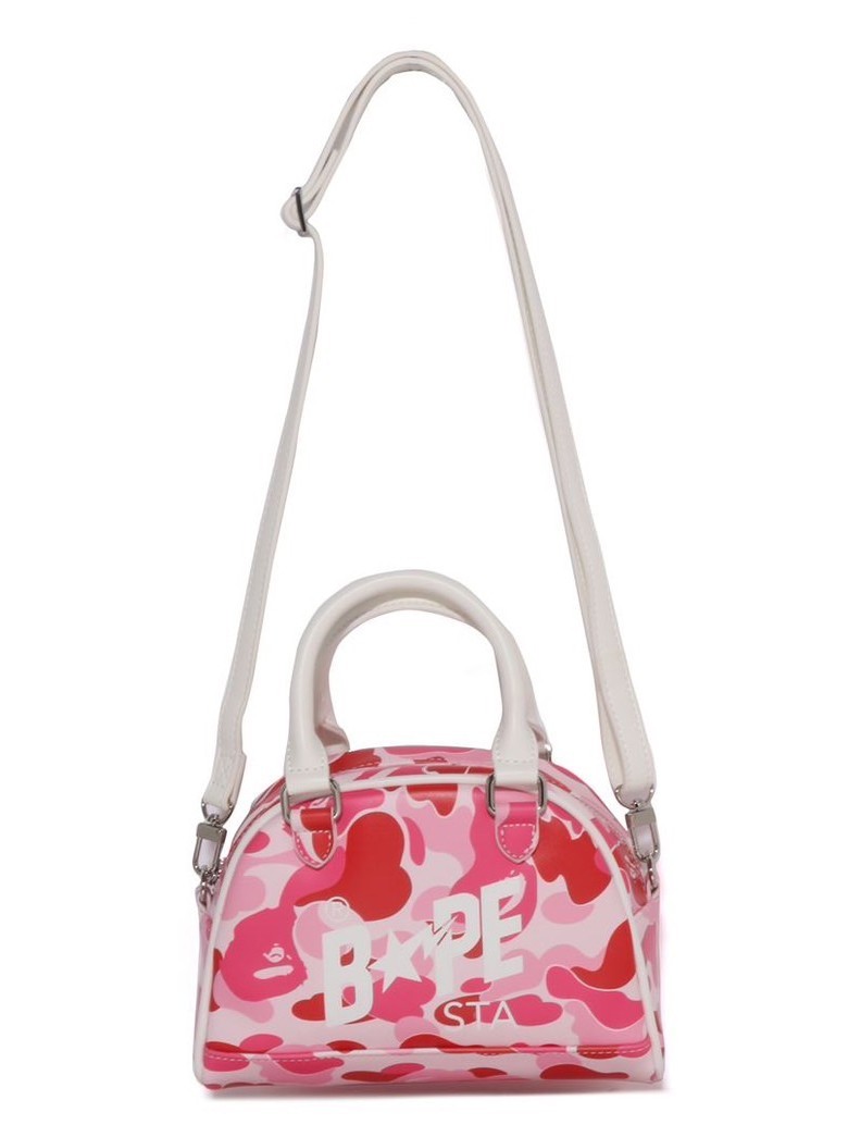 【希少】【レア】 A BATHING APEカモフラ迷彩ミニワ ンピピンク　S A BATHNIG APE Ladies' Goods ABC CAMO MINI BOWLING BAG Pink