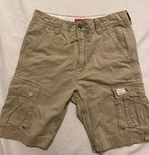 Levis Short Mens Sz 32 Beige Khaki Cargo VTG 11  Skater Baggy Casual Loose