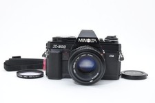 Minolta X-600 35mm SLR Film Camera Black + MD 50mm f/1.7 Lens Used