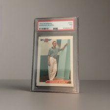 1992 Bowman Mariano Rivera RC Base #302 New York Yankees PSA 7