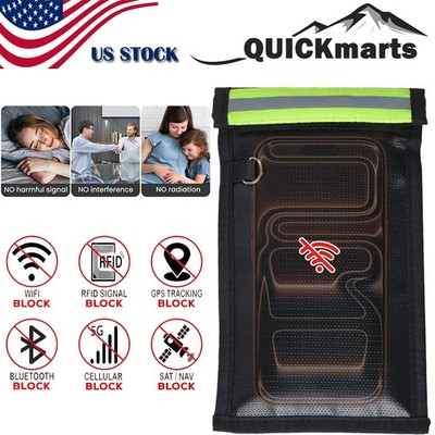 Faraday Bag Cell Phone Signal Blocking Shielding Pouch Anti-Tracking Case Cover