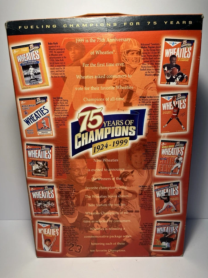 Foto autografiada de Walter Peyton “dulzura”, Wheaties Never Opened, periódico Foto 4 de 4