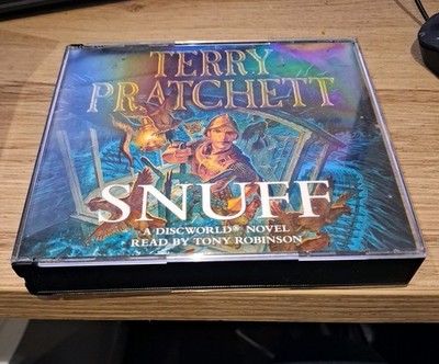 Snuff Discworld audiobook Terry Pratchett Audio CD read tony robinson vgc 4 disc