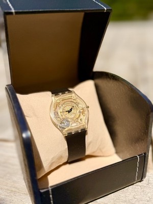 Rare Swatch Skin “Golden Jelly” SFK101: Ultra-Thin | New Battery +