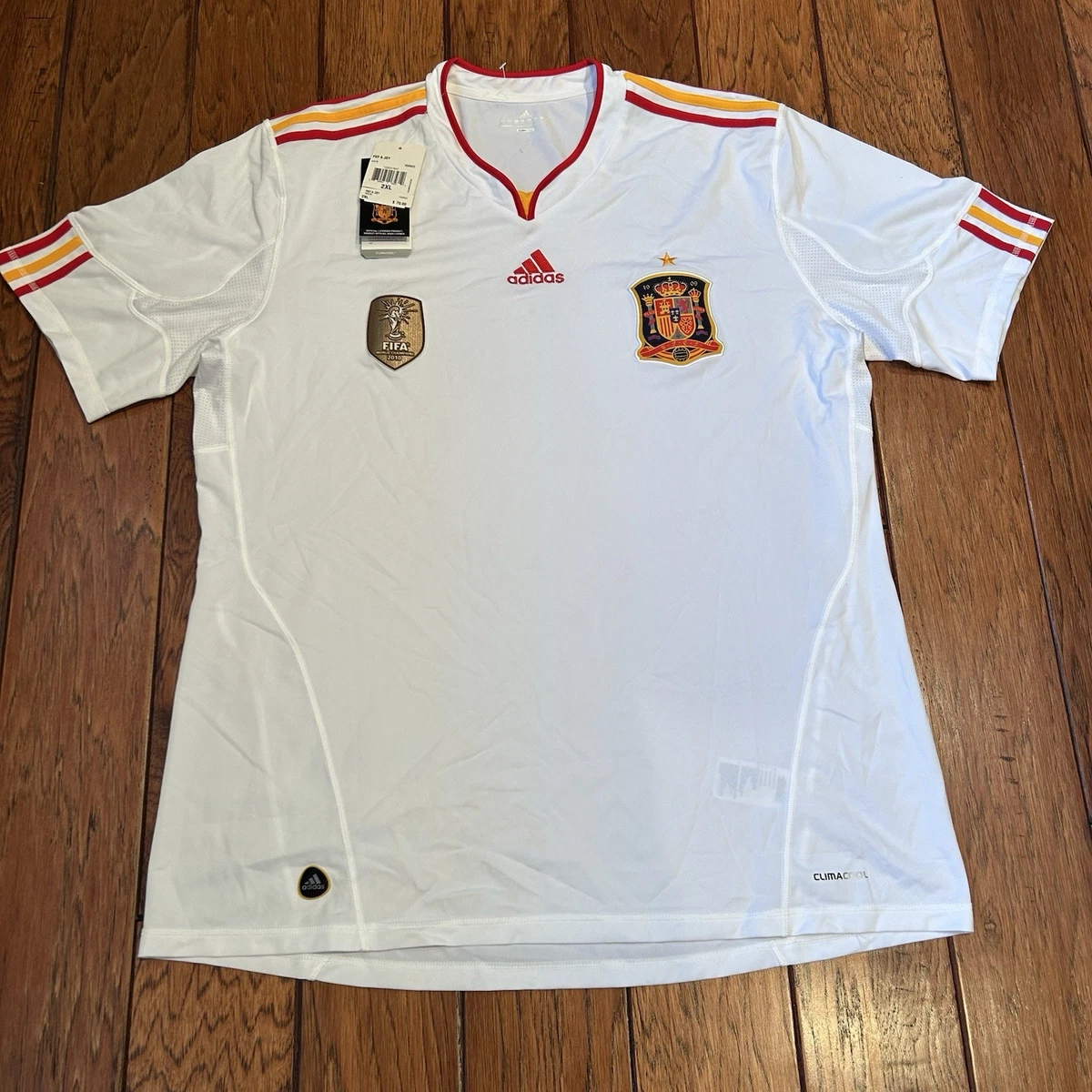 adidas Spain White National Team Soccer Fan Apparel & Souvenirs
