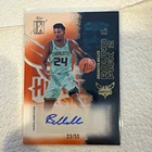 Topps Certified Brandon Miller Rookie Auto /50 Charlotte Hornets Round 1 Pick 2