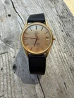 Vintage Omega Seamaster Quartz 1337 Gold Tone 34mm Date Watch – Parts/Repair