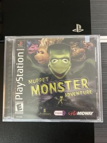 Muppet Monster Adventure : PlayStation 1 PS1 BLACK LABEL NEW Y-SEALED w/Hang Tab