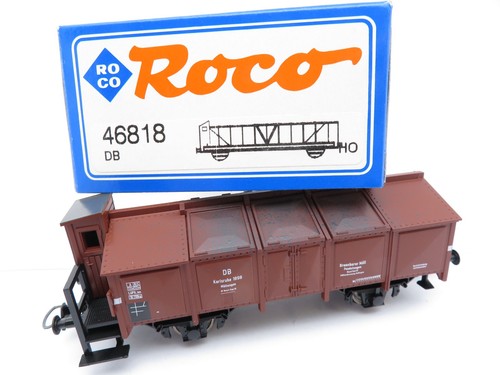 357H0 /1 - Roco H0 46818. - Klappdeckelwagen mit Brh braun der DB - top in OVP | Zustand: Gebraucht