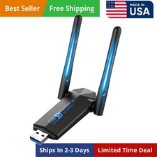 USB WiFi Adapter, 1300Mbps WiFi Dongle USB 3.0 Dual Band 5G/2.4G Wireless Net...
