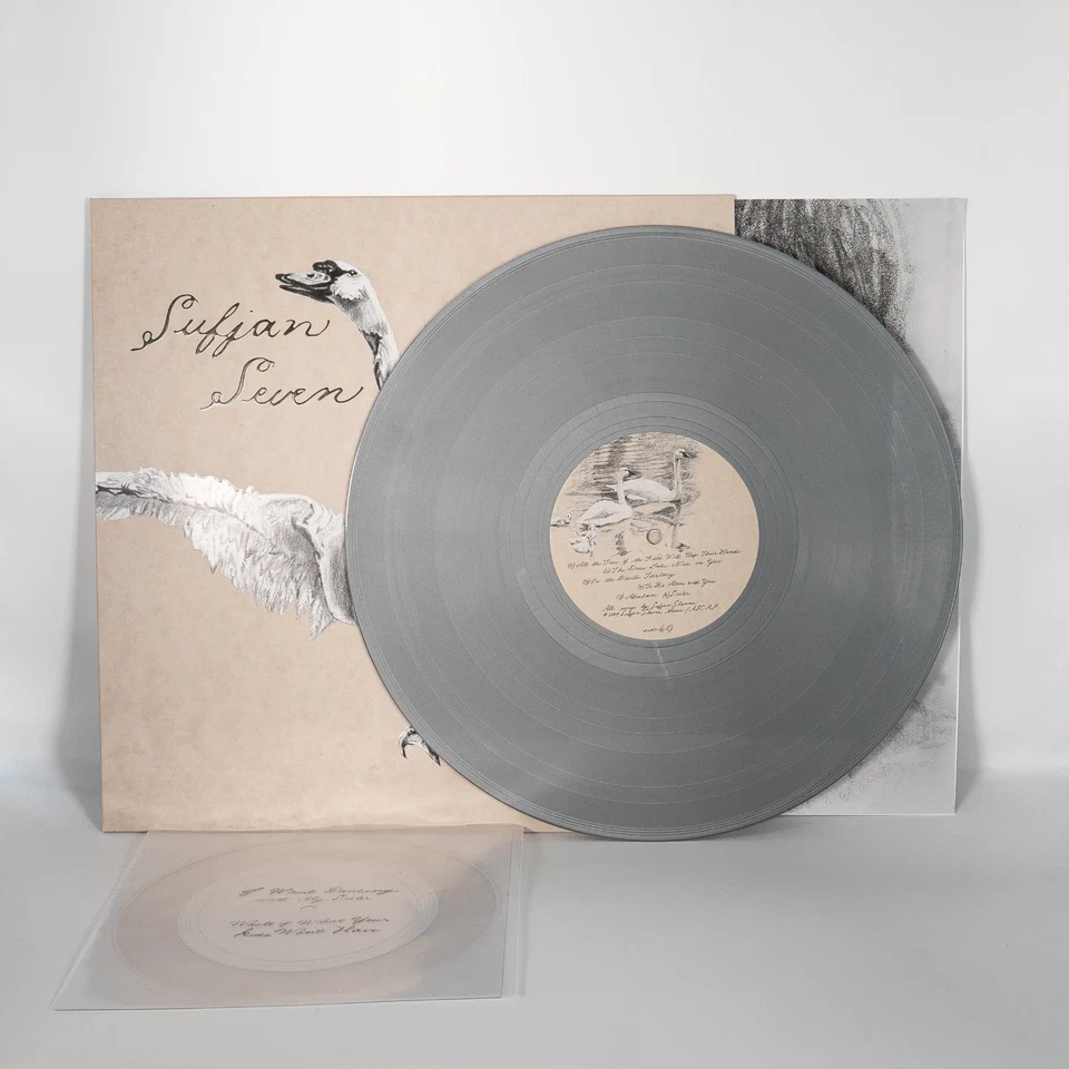 Sufjan Stevens Seven Swans 20. Jubiläums Silber Vinyl LP & Flexidisc - Bild 2 von 4