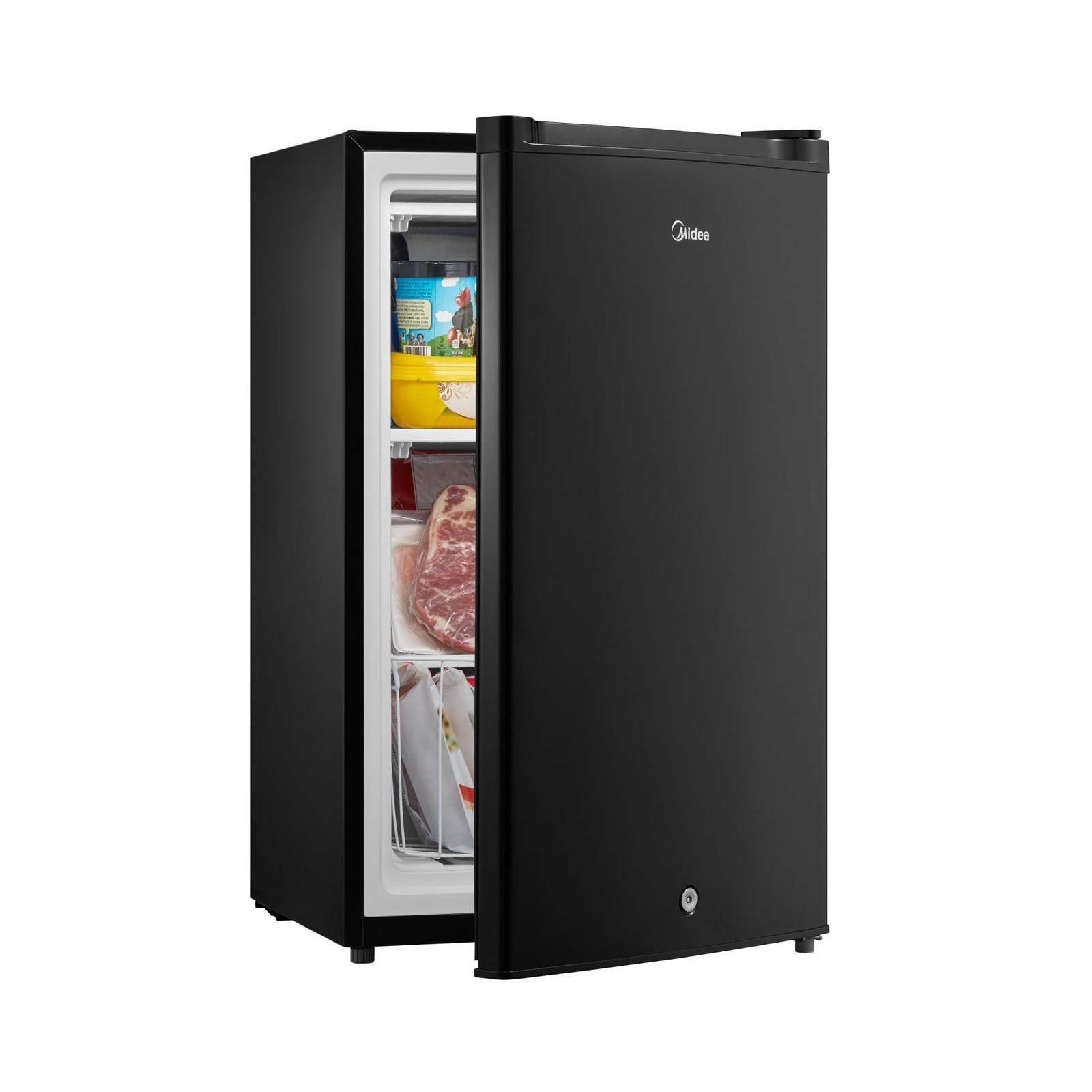 Midea MRU03M2ABB Upright Freezer, 3.0 Cubic Feet Mini Freezer, For Kitchen Ap...