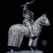 Bertrand du Guesclin, Mounted Medieval Knight, 28mm Wargames Miniature