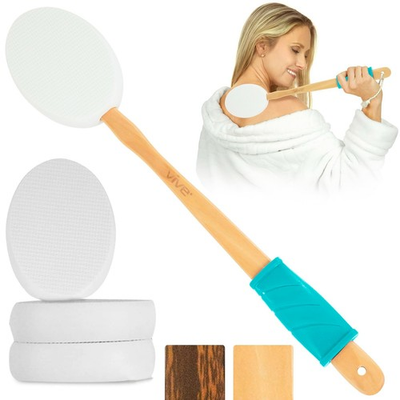 #ad #ad Vive Lotion Applicator for Back Feet 17.5quot; Self Washer Beauty Shower Sponge $26.00