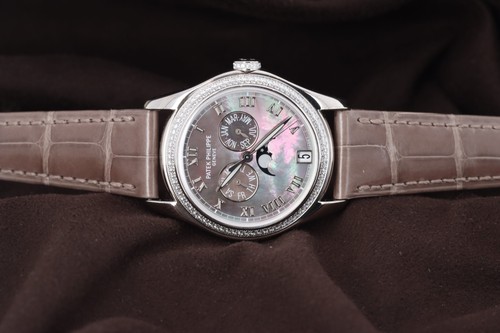 Patek Philippe Annual Calendar Moonphase Ladies 4936G-001 Tahitian - White Gold