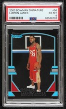 2003-04 Bowman Signature 330/1250 LeBron James #56 PSA 6 9l4