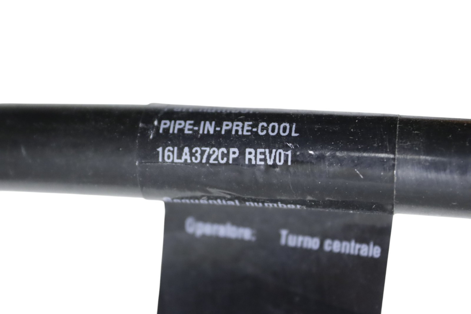 McLaren Artura Coolant Hose Pipe Line 16LA372CP 2023 2024 2025 OEM