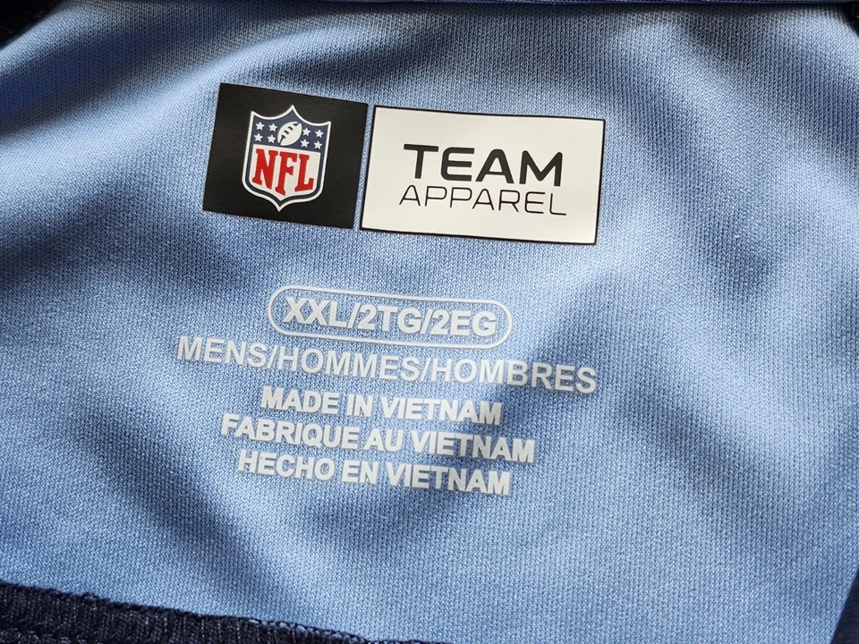 Tennessee Titans NFL Team Apparel Dark Blue Polo Men’s Size XXL/2TG/2EG - Image 3 of 4