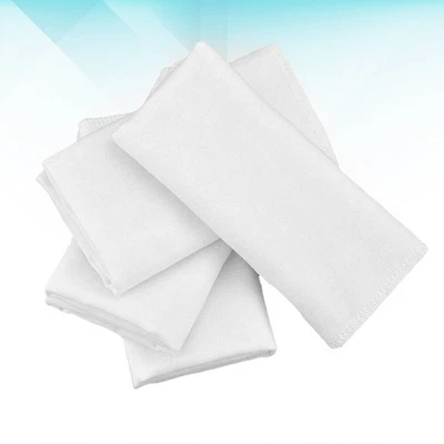 5 Pcs Mouchoir De Costume Mouchoirs En Tissu Femme Coton Doux Blanc - Photo 1/4