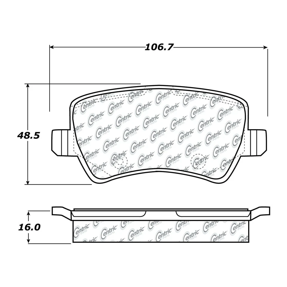 Centric Parts 301.13071 盘式制动垫套装 — 第 2/4 张图片