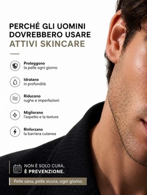 Herren Anti Age Hautpflegeset komplett Retinol + LSF50 + Seren