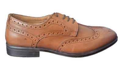 Harrykson Herren Schuhe 57103H Cognac EU 46 Leder Brogue Business Elegant