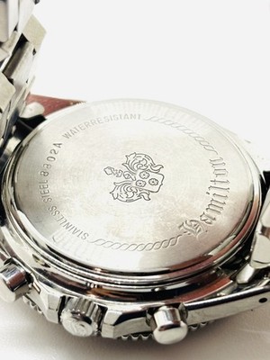 八ミルトンクロノグラフ8802A Near Mint] Hamilton 8802A Quartz Men's Watch Swiss Made Japan Used
