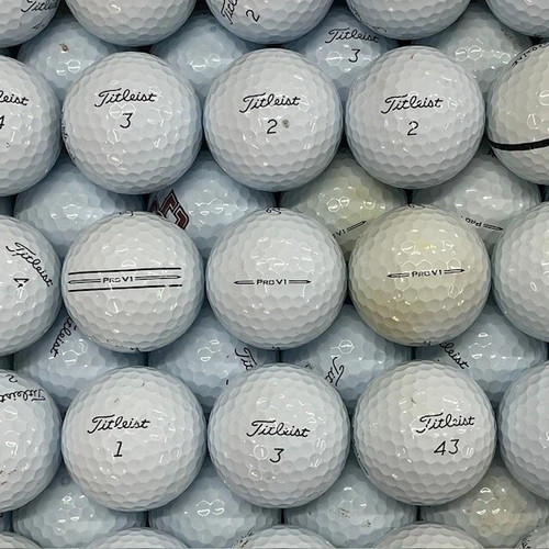 50 Titleist Pro V1 2023 & Prior  Used Golf Balls 3A Good Condition FREE SHIPPING