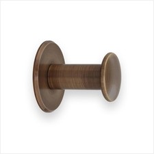 Evi Bathroom Hanger Wall Hanger Brass Antique Leather Finish for Hanging