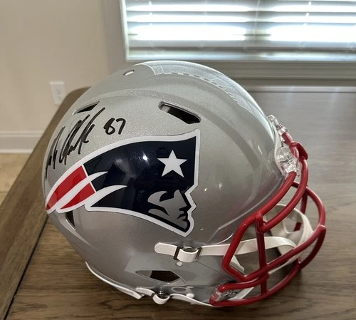 Rob Gronkowski Signed New England Patriots Full Size Authentic Helmet Fanatics