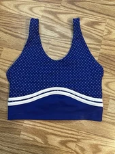 WILO Contour Blue Polka Dot Sports Bra Size S