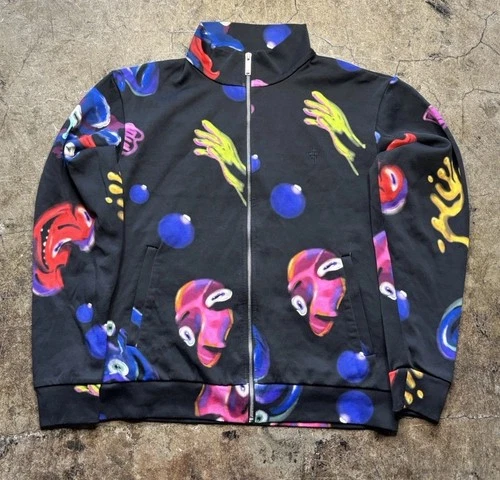 Marcelo Burlon COUNTY OF MILAN Crazy Faces print jacket Size M - product listing photo