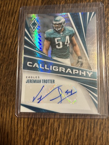 2024 Panini Phoenix Jeremiah Trotter Calligraphy Auto, Eagles - Picture 5 of 5
