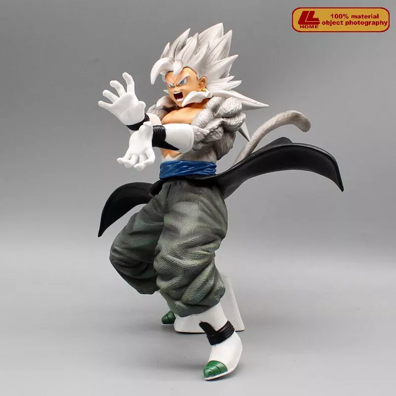 Anime Dragon Ball Z Super Saiyan 5 White Hair Son Gokou PVC Figure NEW NO  BOX