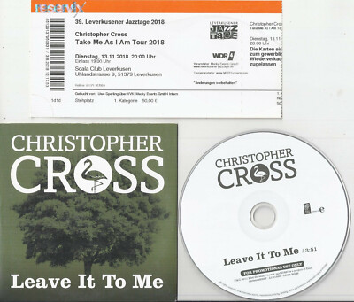 Christopher Cross - Leave It To Me (2011) - 1 Track Promo CD+Ticket(alt) - RAR 