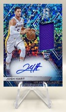 Josh Hart 2017-18 Panini Spectra #106 Neon Blue Disco Prizm RPA Rookie Auto #/99