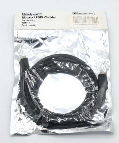 Micro USB Charger Cable - 3000 mm Right Angle USB to Light**** Cable - Picture 2 of 3