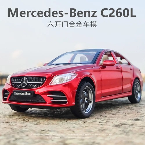 1:32 Mercedes-Benz C260L Diecast Alloy Model car Sound Light Pull Back Vehicle - Picture 5 of 22