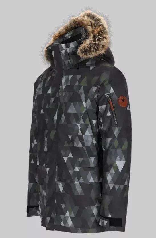 Obermeyer Ridgeline Insulated Jacket Faux Fur Men's Size XL Out Of Bounds
