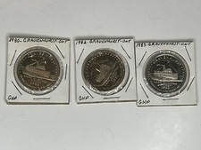 numismatic medal Gravenhurst Ontario Trade dollar 1980 82 83 Set Of 3 Muskoka