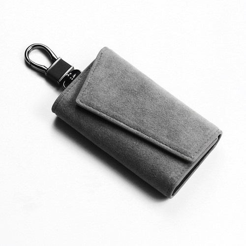 PU Leather Key Holder Case Keychain Pouch Bag Car Wallet Key Ring Unisex - Picture 9 of 16