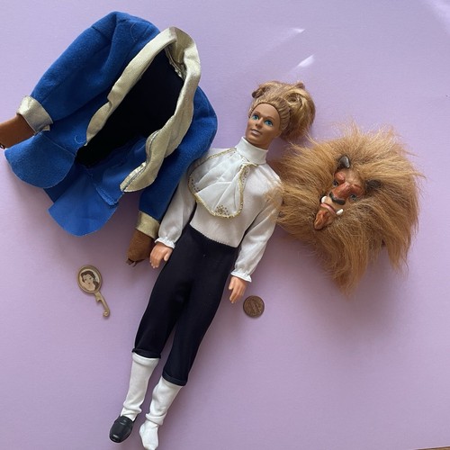 1991 Mattel Disney Classics Die Schöne und das Biest Prinz Puppe Vintage 90er Kostüm - Bild 1 von 4