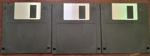 3 BRAND NEW HD FLOPPY DISKS 