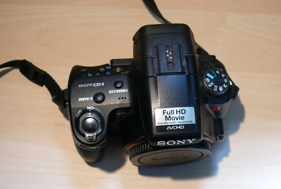 Sony Alpha slt-A55V black camera, 6 lenses, flash, case | eBay