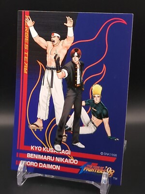 Kyo Kusanagi Benimaru Goro Daimon #1 The King of Fighters 98 KOF SNK Card 1998