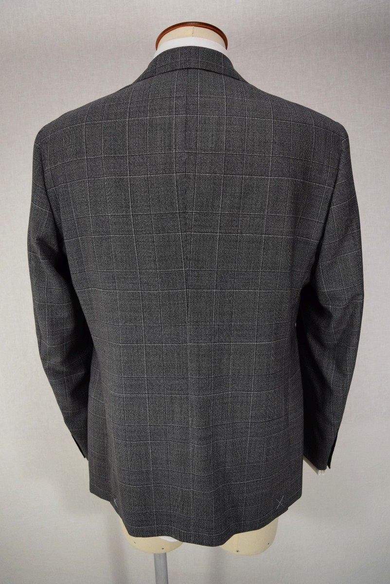 Veste Homme Scuderi Gris Foncé Taille 46 - Occasion Très Bon état, Laine Et Mohair