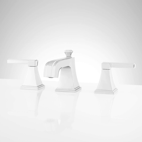 Signature Hardware 446133 Lever Handles for Widespread Faucet - Polished Chrome - Picture 2 of 2
