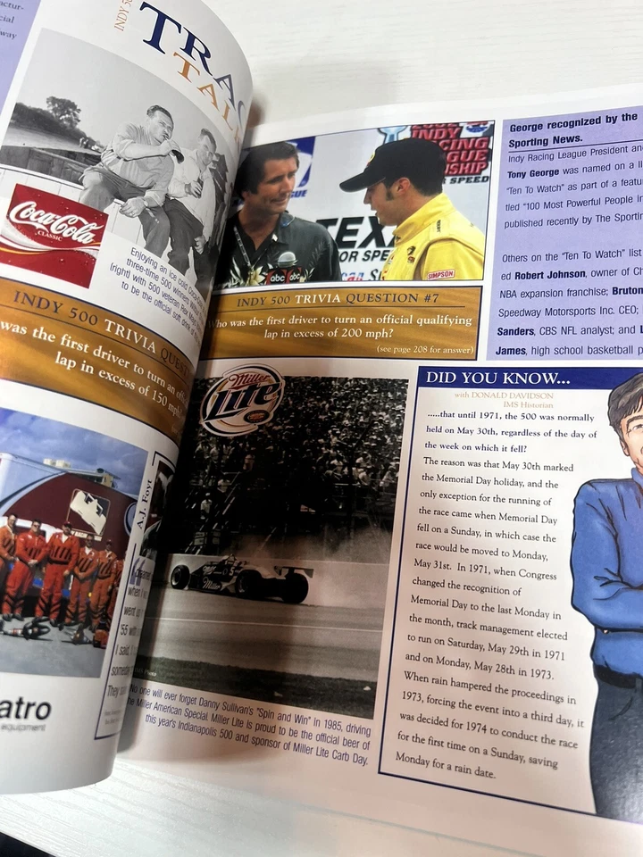 2003 Indianapolis 500 Souvenir Pre Owned Program 87th Running Indy 500 - Image 4 of 4