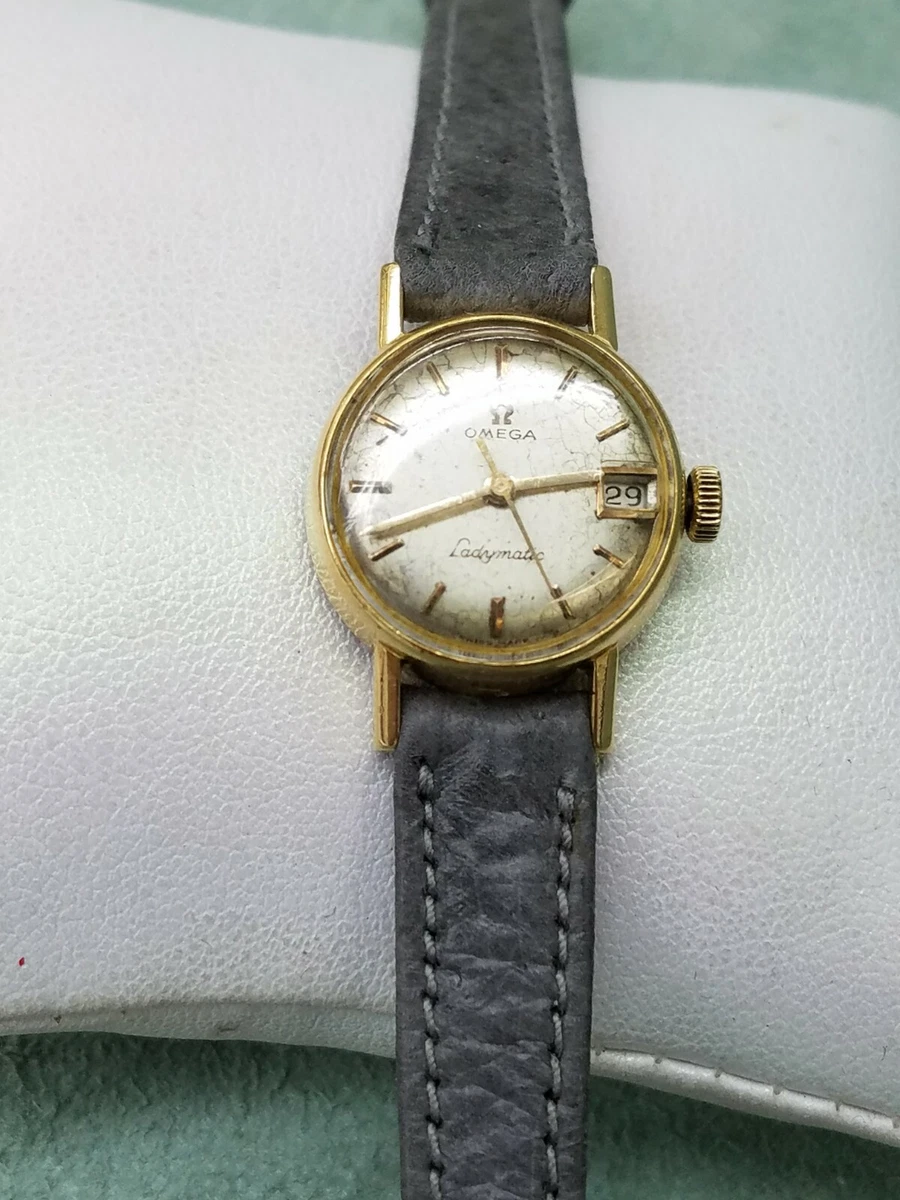 AUTHENTIC Omega LADYMATIC SOLID 18K WRISTWATCH RARE CAL.684 24 JEWELS SWISS MADE