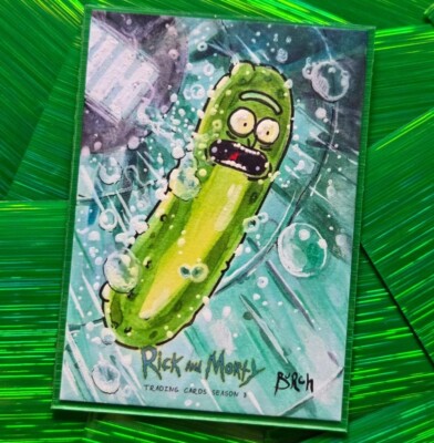 rick and morty card sleeves Dragon Shield Card Sleeves 100 count box RICK & MORTY COOL RICK AT-16074